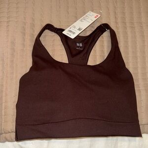 Uniqlo airism women’s wireless bra new w tags 38 dark brown - MORE AVAILABLE